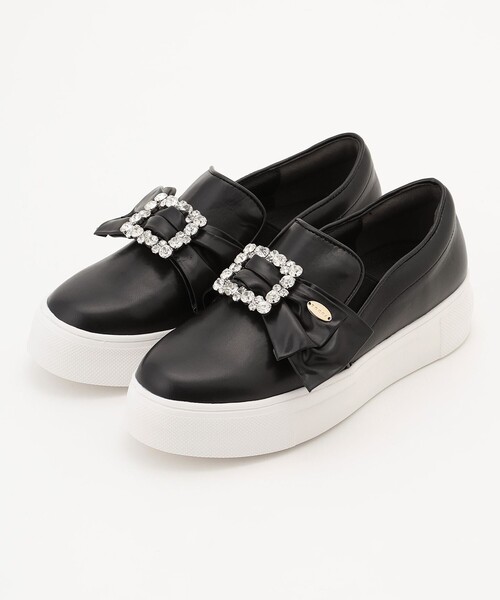 TOCCA BIJOUX RIBBON SNEAKERS ビジュー スニーカー TOCCA スニーカー BIJOUX RIBBON SNEAKERS レディース
