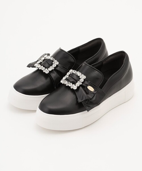 レディース スニーカー 「晴雨兼用」「軽量・機能素材」BIJOUX RIBBON SNEAKERS スニーカー｜zozo｜05