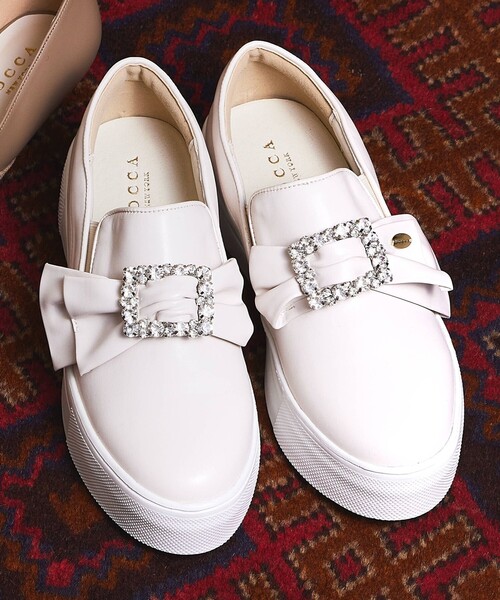 TOCCA BIJOUX RIBBON SNEAKERS ビジュー スニーカー TOCCA スニーカー BIJOUX RIBBON SNEAKERS レディース