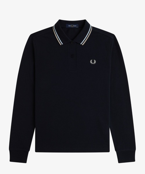 美品　Fred Perry Shirt 長袖　ポロシャツ　ブラック　レディース FRED PERRY ポロシャツ 「WEB限定」「FRED PERRY/フレッドペリー