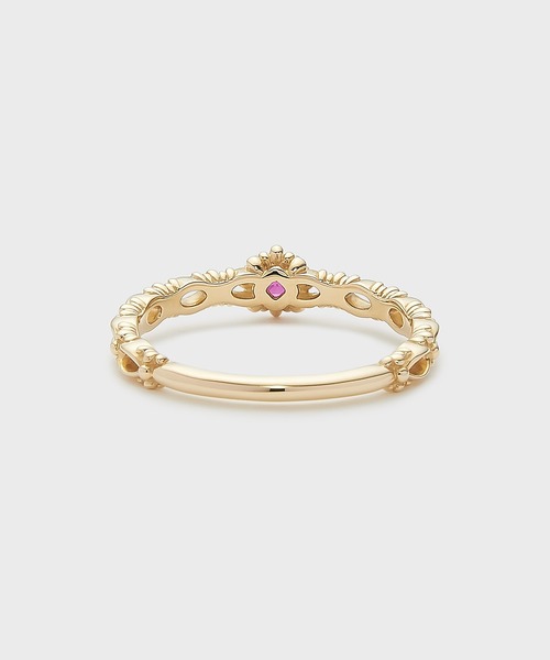 指輪 リング 「Pocket Ring」K10ルビーピンキーリング レディースの画像