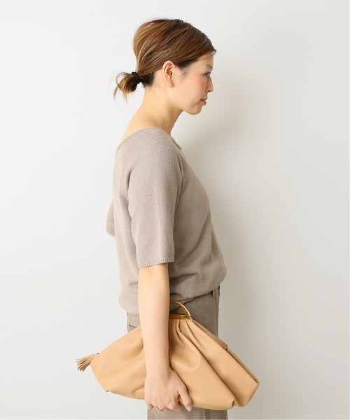 Deuxieme Classe」 半袖ニット - ベージュ レディース : 78800778  