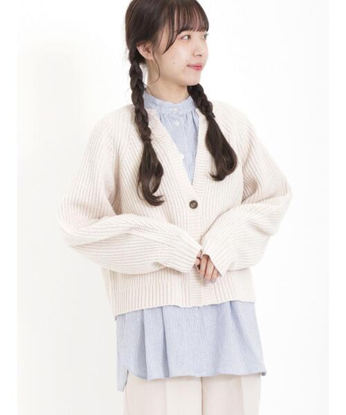 【今期新作新品即完売品25ss】SAND コットンカーディガン 2 crepuscule - 【残りわずか】Moss Stitch V/N Cardigan | ACRMTSM