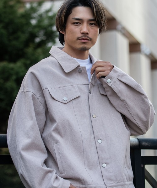 新品タグ付き　CavariA　キャバリア　デニムジャケット　トレンチコート　L キャバリア CavariA CavariA ストレッチデニムトレンチコート