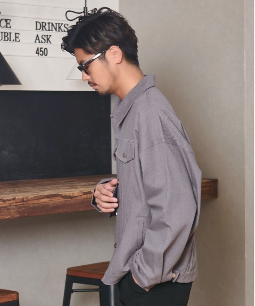 新品タグ付き　CavariA　キャバリア　デニムジャケット　トレンチコート　L キャバリア CavariA CavariA ストレッチデニムトレンチコート