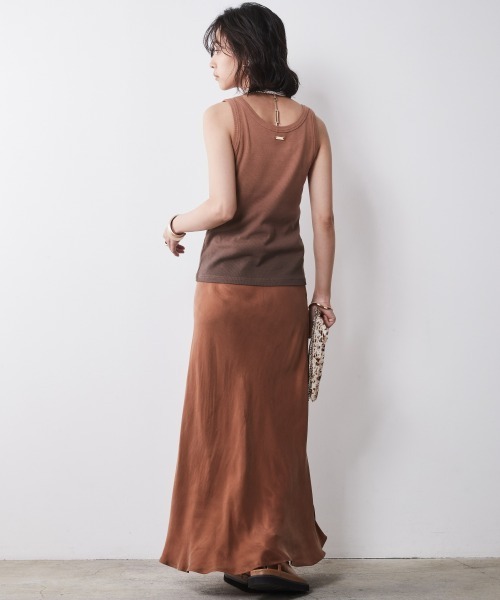 CHIC STYLE スカート Aラインナローマキシスカート(脇丈91cm