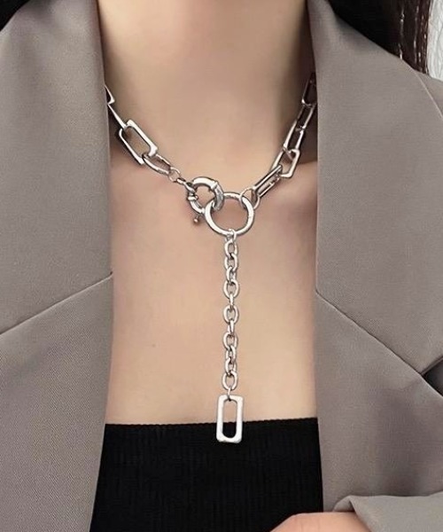 ネックレス スクエアチェーンネックレス レディース : ZOZOTOWN