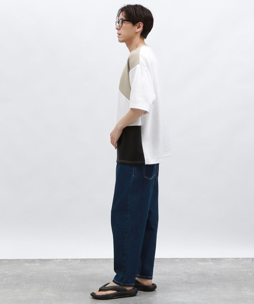 LAKOLE（ラコレ） tシャツ 「接触冷感」ダンボール切替半袖T2 / 129060