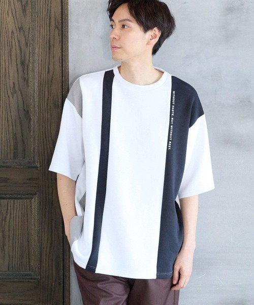 LAKOLE（ラコレ） tシャツ 「接触冷感」ダンボール切替半袖T2 / 129060