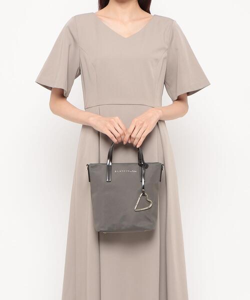 LANVIN en Bleu トートバッグ マルクハートカラビナ 小トート