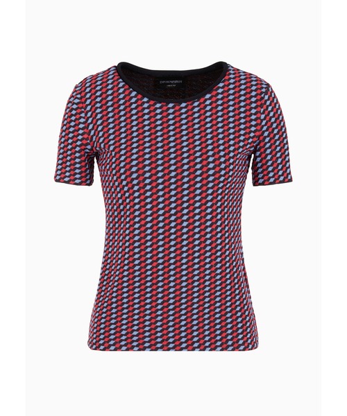 EMPORIO ARMANI tシャツ 「エンポリオ アルマーニ」ジャカード