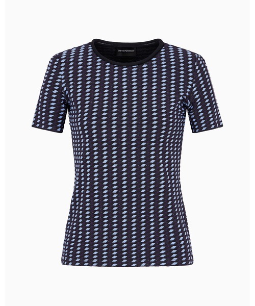 エンポリオアルマーニ レディース トップス EMPORIO ARMANI EMPORIO ARMANI tシャツ 「エンポリオ アルマーニ」ジャカード