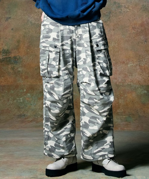 パンツ wide military pants BLACK BY MOUSSY | wide military pants (パンツ ) |SHEL'TTER