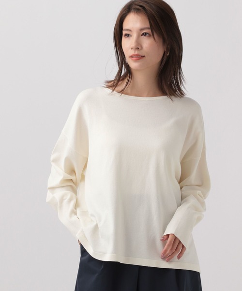 ニット セーター 毛玉しらず2WAYニット/133629 レディース
