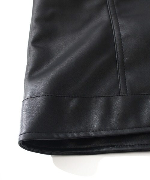 ジャケット ライダースジャケット フェイクレザーライダース