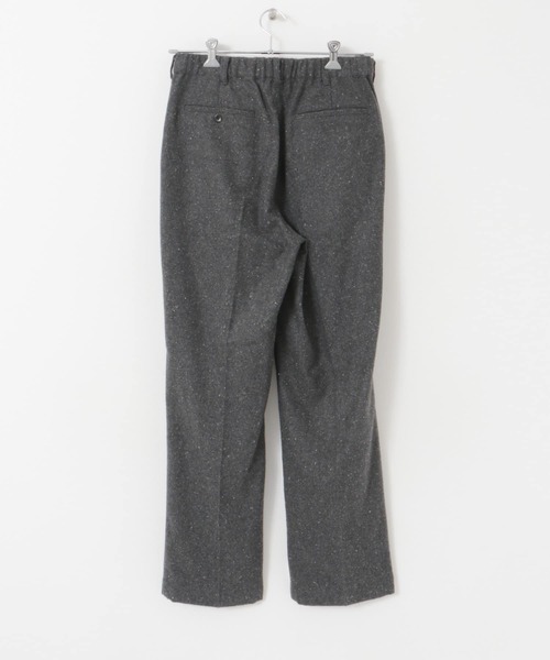 URBAN RESEARCH DOORS パンツ ウールブレンドネップワンタックパンツ