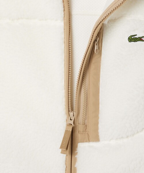 美品！！ラコステ　シェルパフリースベスト LACOSTE（ラコステ） 【ラコステ メンズ】ラコステ シェルパフリース