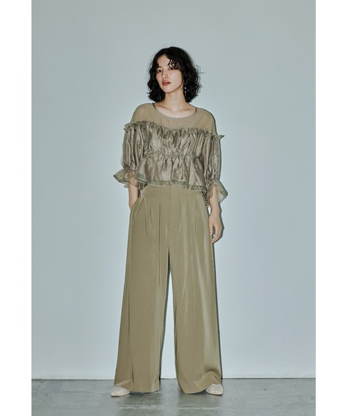 niana（ニアナ） パンツドレス ギャザートップスワイドパンツ