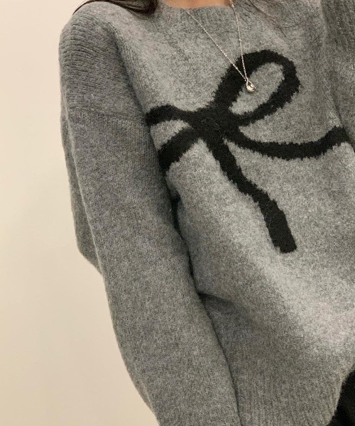 sorule ニット セーター リボンモチーフニット レディース : ZOZOTOWN