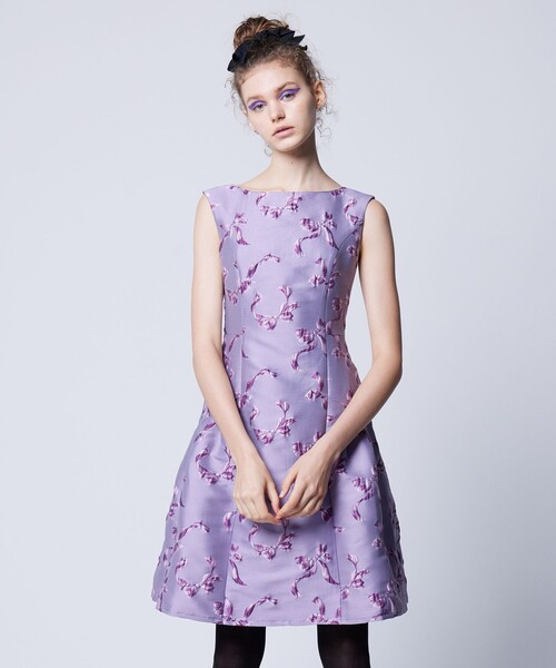 TOCCA」 ノースリーブワンピース 4 ブラック レディース