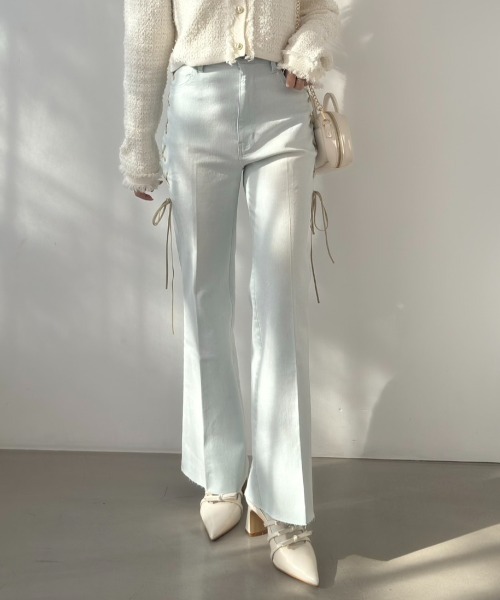one after another NICE CLAUP ジーンズ デニム デニムパンツ サイド