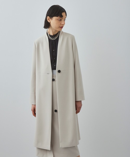 UNITED TOKYO 「UNITED TOKYO」 ノーカラーコート 1 ブルー レディース  