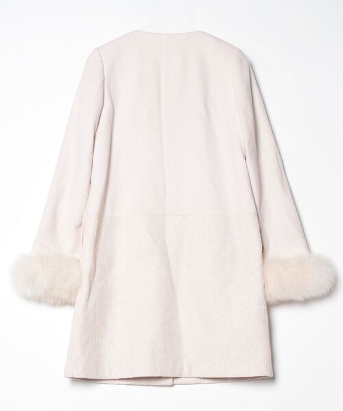 LAISSE PASSE（レッセパッセ） ノーカラーコート 36 ピンク レディース