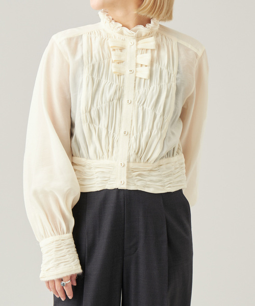 IENA - リボンディティールブラウス IENA（イエナ）の「リボンディティールブラウス（）」 - WEAR
