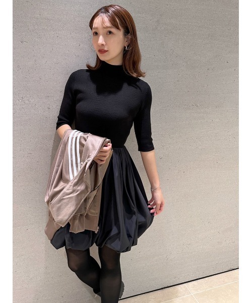 SNIDEL ワンピース バルーンドッキングミニニットワンピース