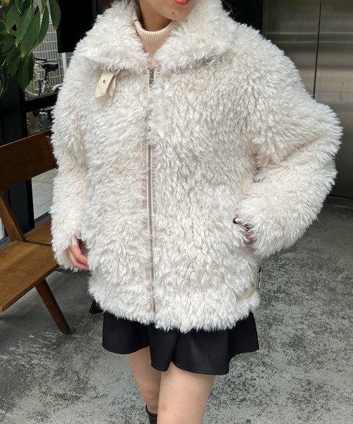 Chico チコ ファーショートコート アイボリー ファーショートコート | Chico(チコ)レディース | PAL CLOSET(パル