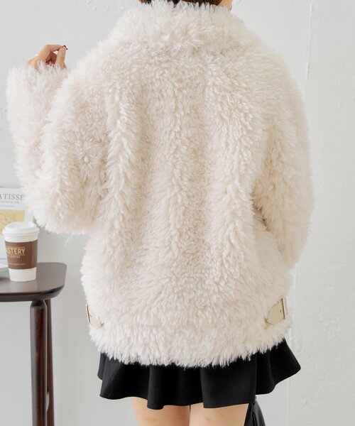 週末限定価格⭐︎CHIEKO+ TEDDY short coat 36 週末限定価格⭐︎CHIEKO+ TEDDY short coat 36