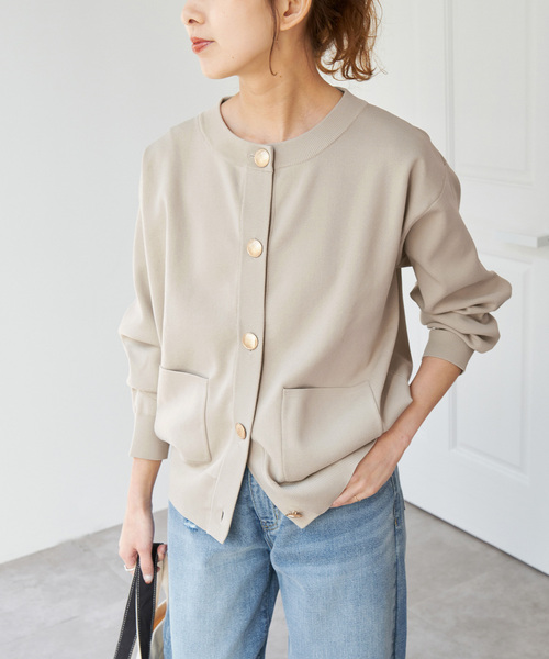 【再入荷】 Spick＆Span 「WEB限定追加2」ウォッシャブクルー カーディガン スカート