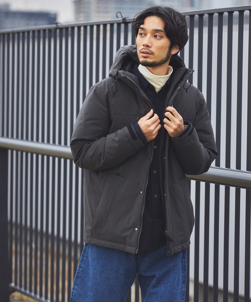 NANO universe（ナノ・ユニバース） ダウンジャケット S ブラック