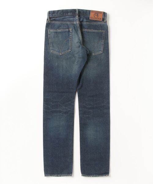 ジーンズ RW CLASH加工 スリムストレートデニムパンツ メンズの画像