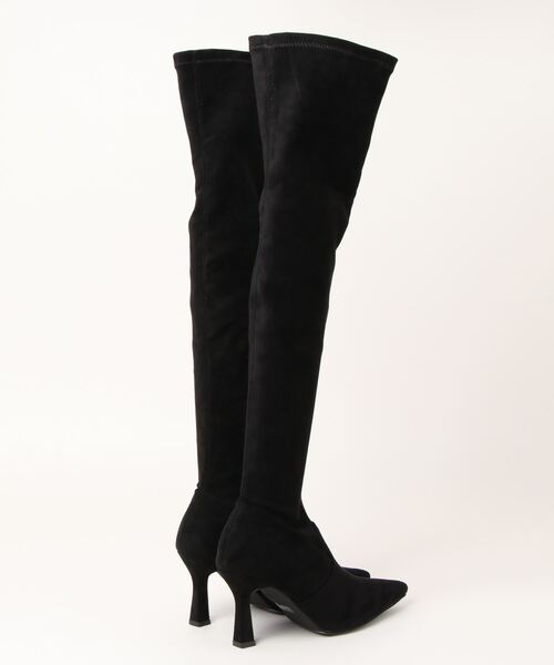 EMODA ブラック ロングブーツ Lサイズ EMODA ブラック ロングブーツ Lサイズ エモダ EMODA スクエアフィット