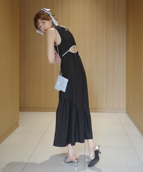 ワンピース back cut onepiece／バックデザインノースリーブワンピース