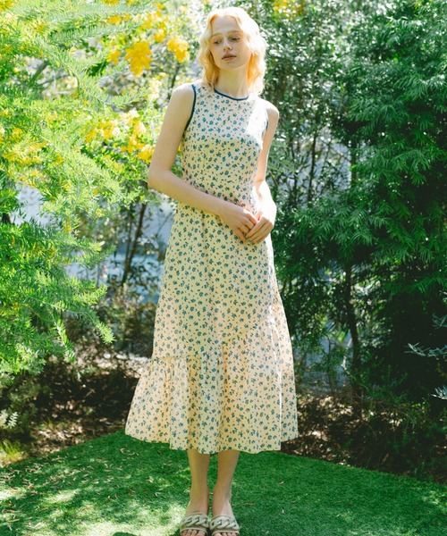 ワンピース back cut onepiece／バックデザインノースリーブワンピース