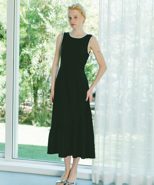 ワンピース back cut onepiece／バックデザインノースリーブワンピース