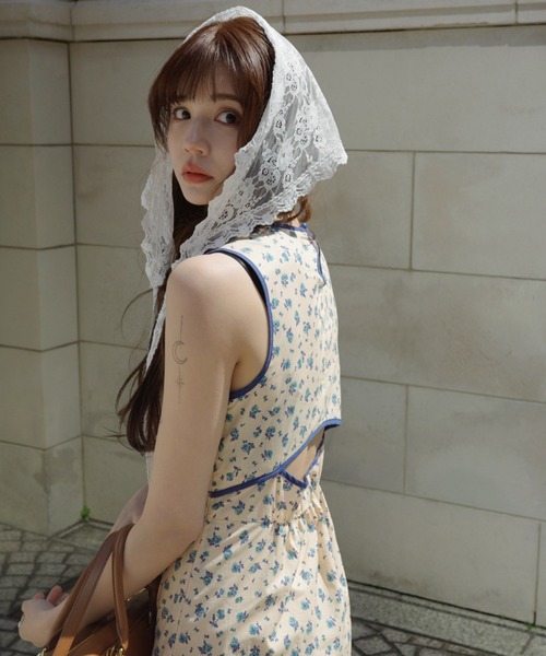 ワンピース back cut onepiece／バックデザインノースリーブワンピース