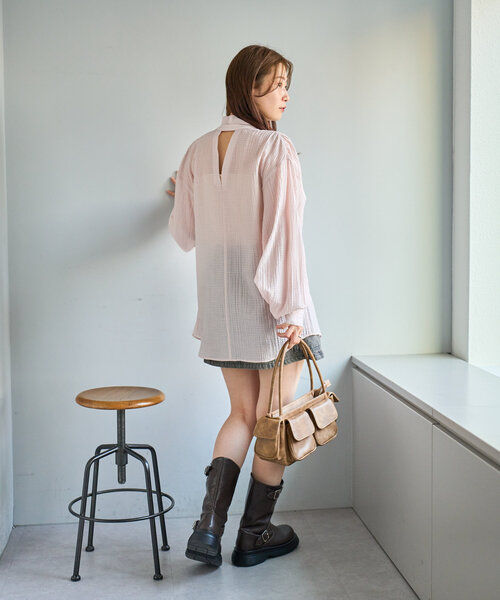新品　kastane ギンガムボータイブラウス ギンガムボータイブラウス（シャツ/ブラウス）｜Kastane