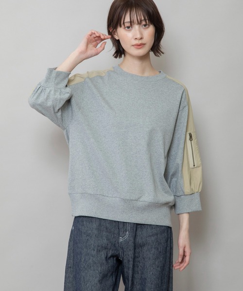 tシャツ MA-1プルオーバー レディース