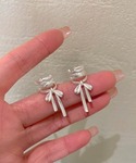 イヤリング 夏の軽やかさと立体感で魅せる、横顔...の詳細画像5