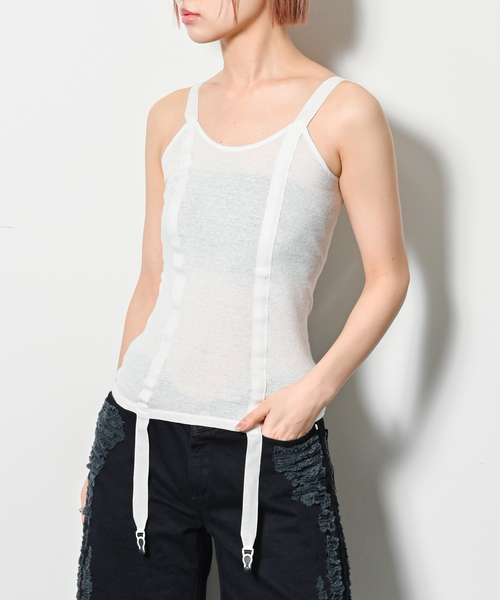 OVERNEATH タンクトップ ノースリーブ overneath 別注 Garter