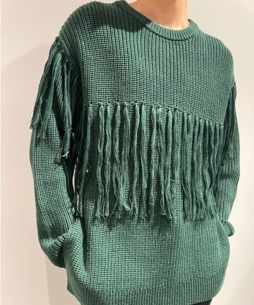 「Education from Youngmachines」 長袖ニット L ブラック メンズ_画像2