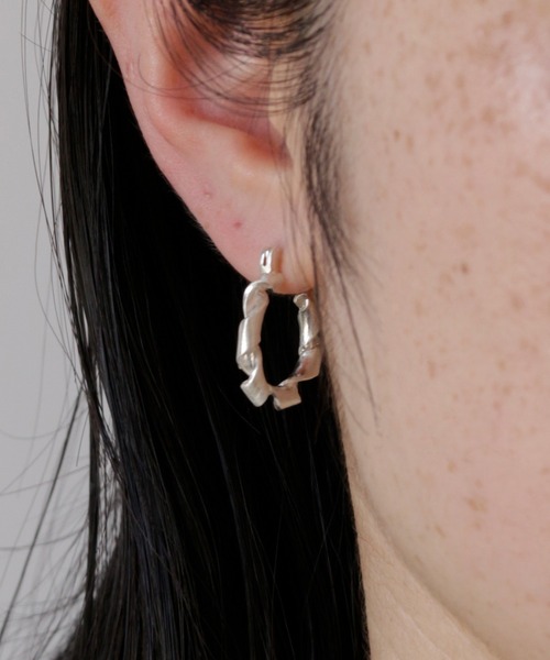 whoseA（フーシー） ピアス 「silver925」OPEN Pierce/オープンフープ