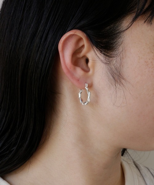 whoseA（フーシー） ピアス 「silver925」OPEN Pierce/オープンフープ