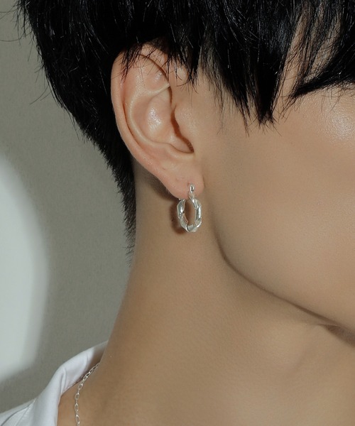 ま*ん様 SINSSフープ ピアス silver925 てる君着用 whoseA（フーシー） ピアス 「silver925」OPEN Pierce/オープンフープ