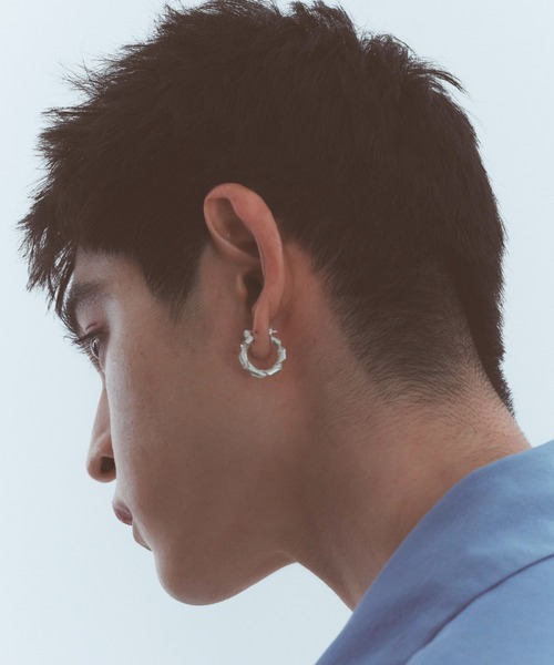ete メンズ フープピアス silver925 ブランド メンズ 両耳用 whoseA（フーシー） ピアス 「silver925」OPEN Pierce/オープンフープ