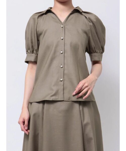 ブラウス シャツ パール釦スキッパーラグランブラウス レディース TONAL ブラウス シャツ パール釦スキッパーラグランブラウス