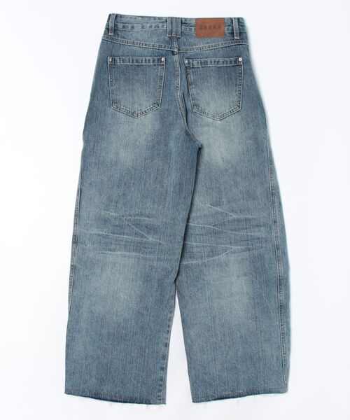 ジーンズ ワイドシルエットデニムパンツ メンズ レディース : ZOZOTOWN